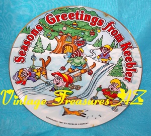 Keebler Elves Seasons Greetings from Keebler 1991 Christmas Plate Snow Skiing Elf Advertising Mascots Hollow Tree Factory Tree House Winter Holidays <b><span style='color:red'> USPS PRIORITY MAIL SHIPPING INCLUDED – DOMESTIC ORDERS ONLY!</span></b><span style='color:purple'> Image for Keebler Elves Seasons Greetings from Keebler 1991 Christmas Plate Snow Skiing Elf Advertising Mascots Hollow Tree Factory Tree House Winter Holidays <b><span style='color:red'> USPS PRIORITY MAIL SHIPPING INCLUDED – DOMESTIC ORDERS ONLY!</span></b><span style='color:purple'>